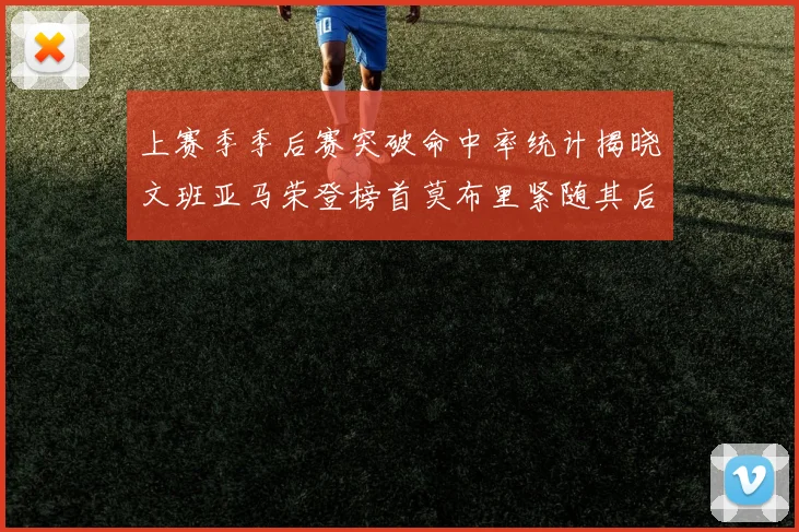 上赛季季后赛突破命中率统计揭晓文班亚马荣登榜首莫布里紧随其后